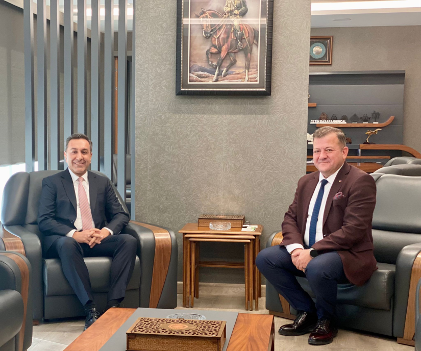 AK Parti Belediye Başkanı Aday Adayı Muhsin DERE’den ÇTSO Başkanı Çetin Başaranhıncal’a Ziyaret