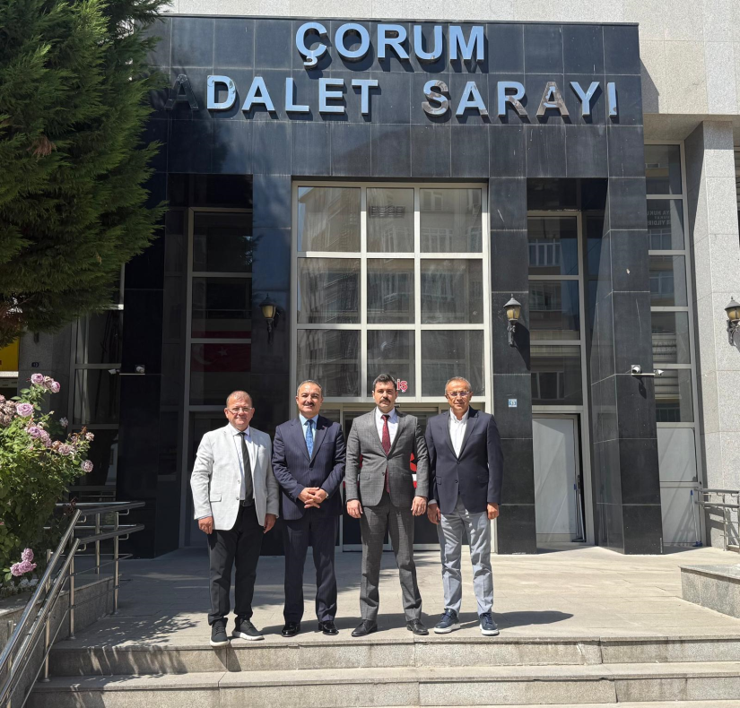 Çorum Adli Yargı Adalet Komisyonu Başkanı ve 1. Ağır Ceza Mahkemesi Başkanı Mehmet Kurt’a Ziyaret