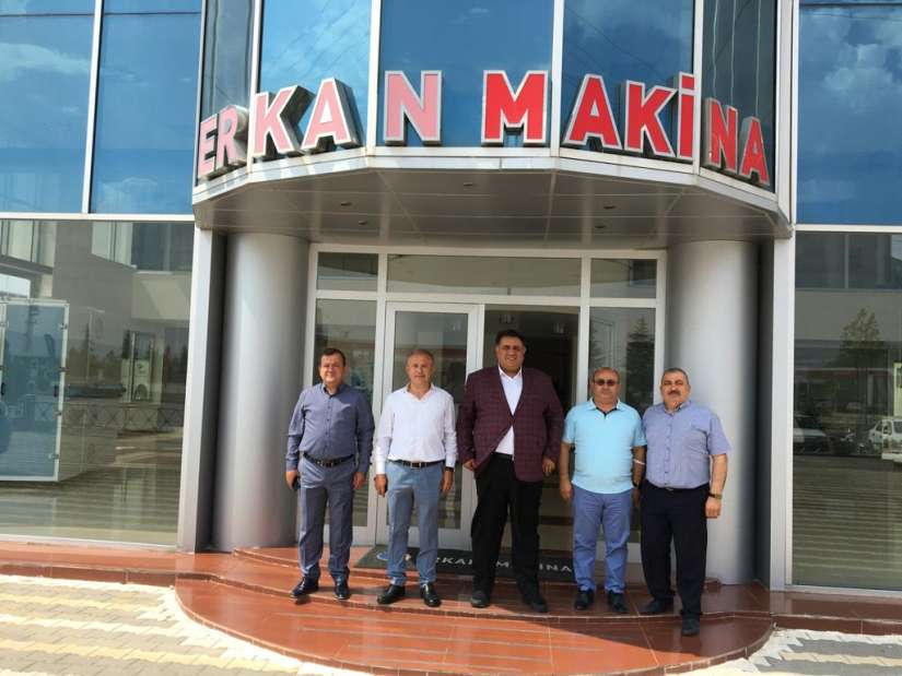 Erkan Makina’nın sahibi Yönetim Kurulu Üyemiz Halil Erkan’ı ziyaret ettiler.