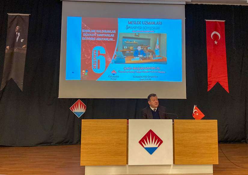 Yönetim Kurulu Başkanımız Çetin Başaranhıncal, Bahçeşehir Koleji Çorum Kampüsü'nün MASTER6 Eğitim Modeli kapsamında gerçekleştirdiği 