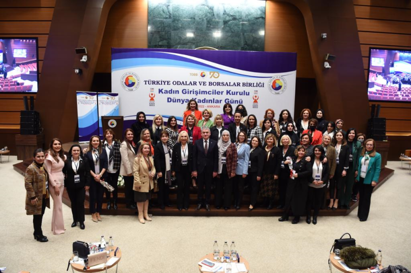 Türkiye Odalar ve Borsalar Birliği (TOBB) Kadın Girişimciler Kurulunun (KGK) 8 Mart Dünya Kadınlar Günü etkinliği İkiz Kulelerde gerçekleştirildi.