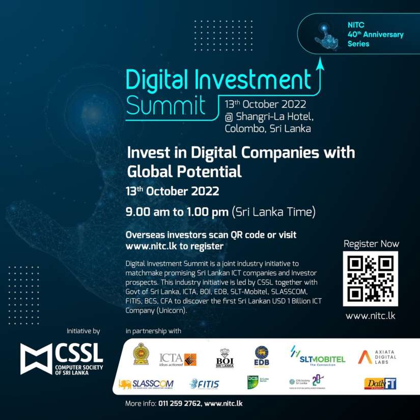 Sri Lanka Digital Investment Summit 2022 - Etkinlik Duyurusu
